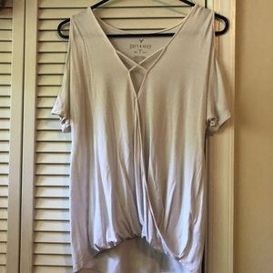 Stylish AE soft and sexy off the shoulder blouse